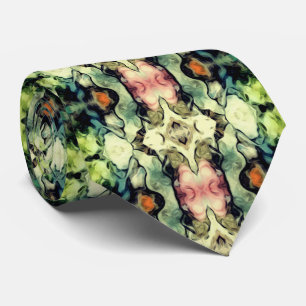 Subdued Multicoloured Pattern Tie