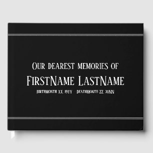 Subdued, Simple Sympathy Guestbook