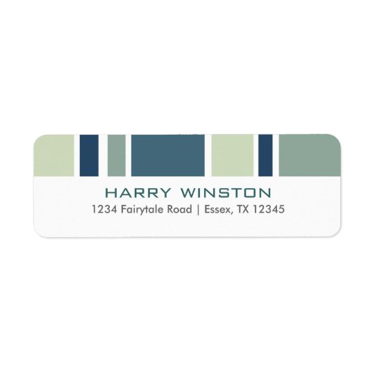 Subdued Stripes Address Labels Small