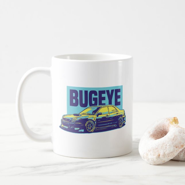 Subie Bugeye JDM Sport Car Coffee Mug (With Donut)