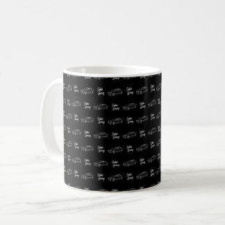 Subie gang wrx white print coffee mug