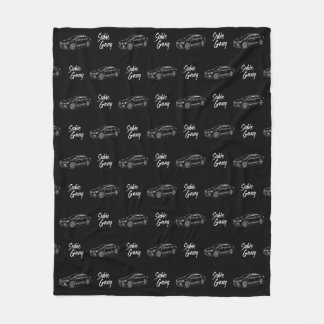 Subie gang wrx white print fleece blanket