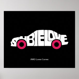 Subie Love AWD Poster