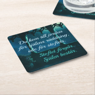 Subject — Respiratory Square Paper Coaster