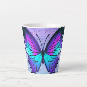 Sublimation Butterfly with Background Latte Mug