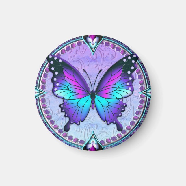 Sublimation Butterfly with Background Magnet (Front)