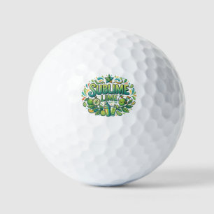 Sublime Lime T-Shirt – Fun Citrus Lover Graphic Te Golf Balls