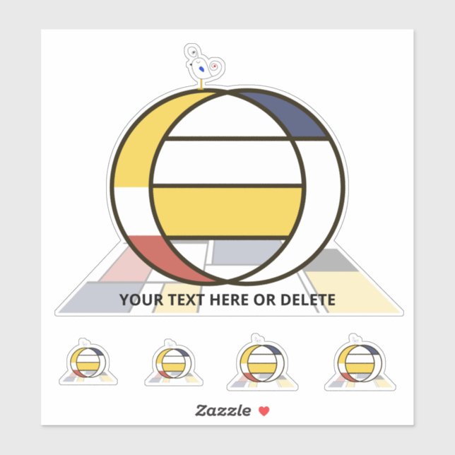 Sublime Neoplasticism Art Monogram. Letter O (Sheet)