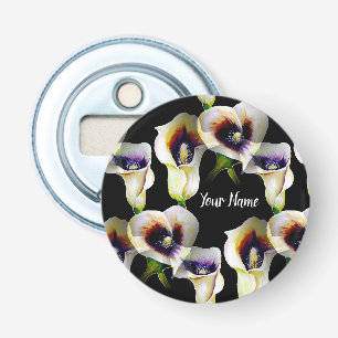 Sublime Watercolor Arum Calla Lilies Bottle Opener