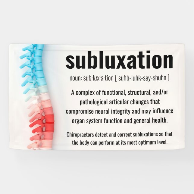 Subluxation Definition Chiropractic Banner (Horizontal)