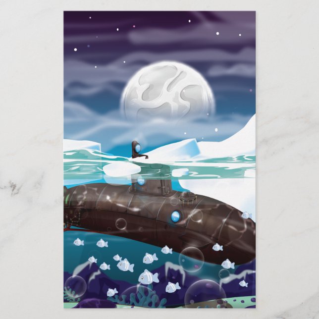 Submarine Arctic Adventure Stationery (Front)