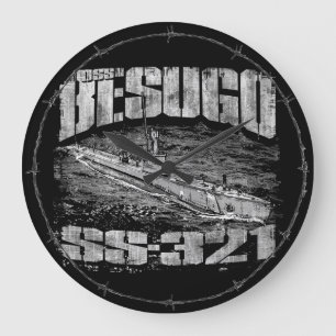 Submarine Besugo Round (Large) Acrylic Wall Clock