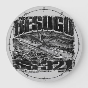 Submarine Besugo Round (Large) Acrylic Wall Clock