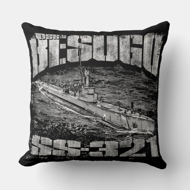 Submarine Besugo Throw Pillow (Front)