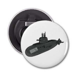 Submarine cartoon illustration  bottle opener