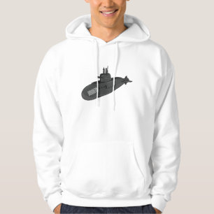 Submarine cartoon illustration  hoodie