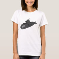Submarine cartoon illustration