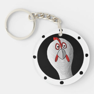 Submarine Chicken Key Ring