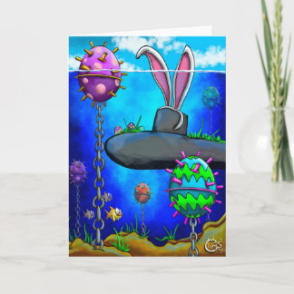 Submarine Easter Card