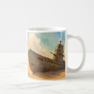 Submarine ensablé coffee mug