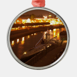 Submarine In St Petersburg Metal Ornament