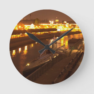 Submarine In St Petersburg Round Clock