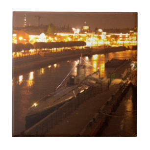 Submarine In St Petersburg Tile