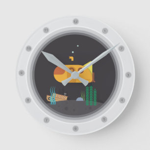 Submarine Porthole Round Clock