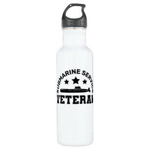Submarine Service Veteran - Military Design 710 Ml Water Bottle