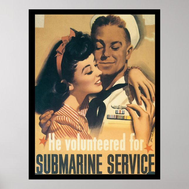 Submarine Service WWII Poster (Front)