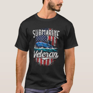 Submarine Veteran Funny Retired Submariner US Sile T-Shirt