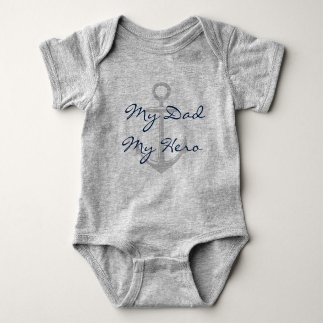 Submariner Prayer Baby Bodysuit (Front)