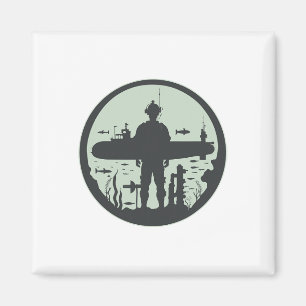 Submariner Veteran Submersible Nuclear-powered Sub Magnet