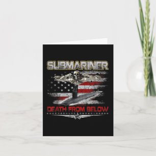 Submarines Death From Below Silent Service Patriot Card