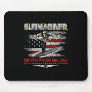 Submarines Death From Below Silent Service Patriot Mouse Pad