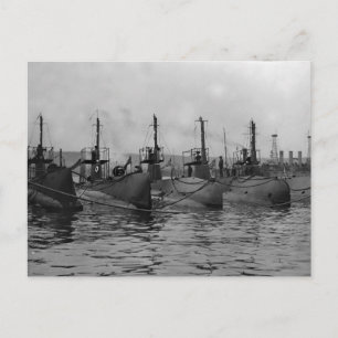 Submarines Ready for Action, 1911 Postcard