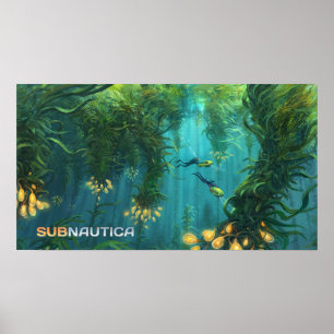 Subnautica Kelp Forest Concept Art Poster