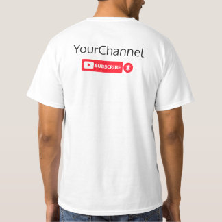 Subscribe Youtube Channel Name Custom T-Shirt