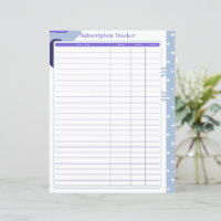 Subscription Tracker Page- Monthly or Annual Pay