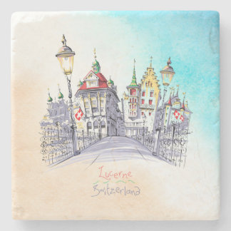 Subserter - Switzerland Lucerne Stone Coaster