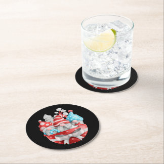 subservient round paper coaster