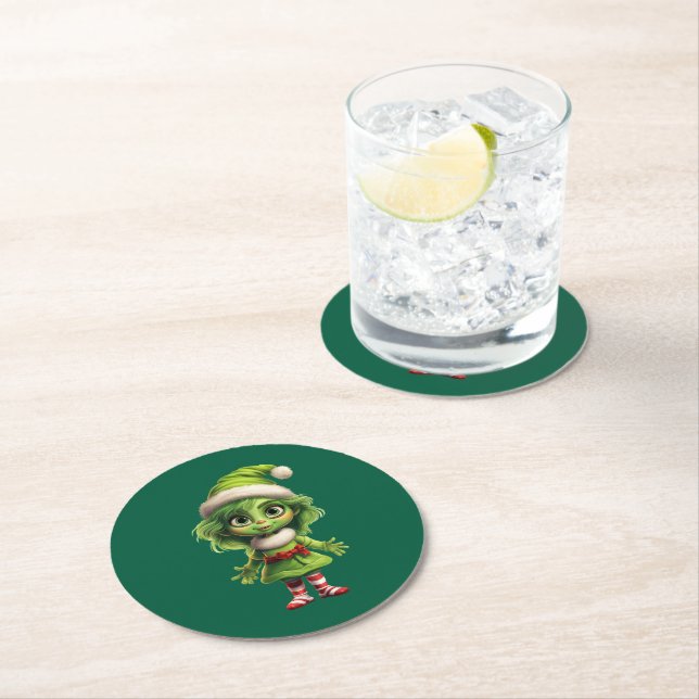 subservient round paper coaster (Insitu)