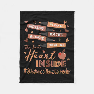 Substance Abuse Counsellor Black History Month Fleece Blanket