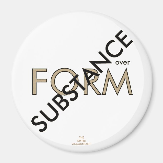 "Substance over Form" Magnet (Front)