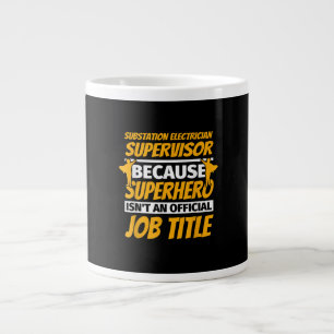 Substation Electrician Supervisor Funny Humour Gif Large Coffee Mug