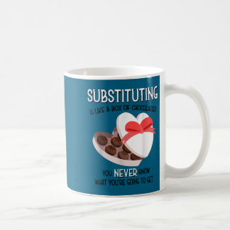 Substitute School Teacher Valentine S Day Gift For Coffee Mug