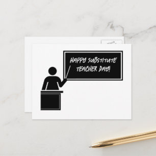 Substitute Teacher Appreciation Day Postcard