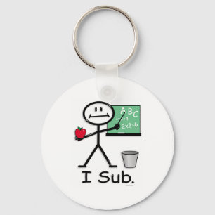 Substitute Teacher Key Ring