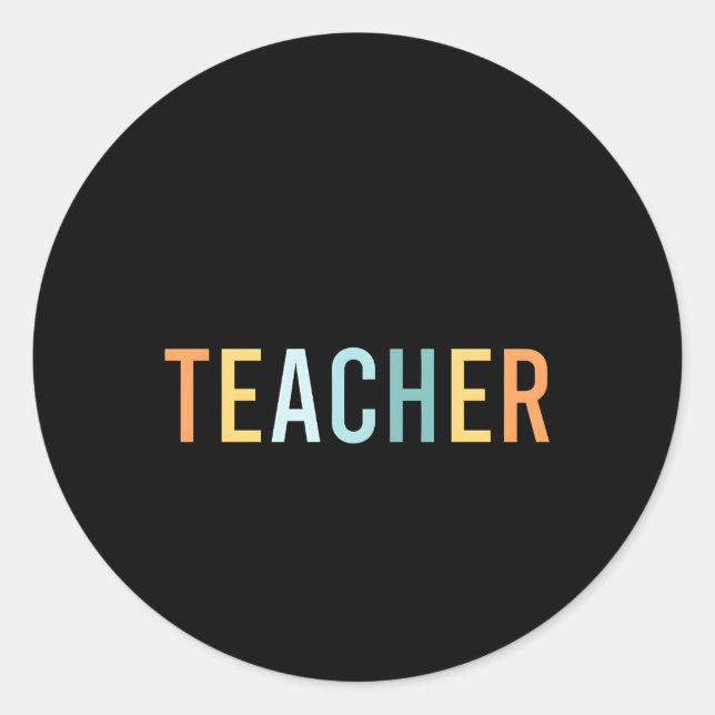 Substitute Teacher Sub Teacher Substitute Teaching Classic Round Sticker (Front)