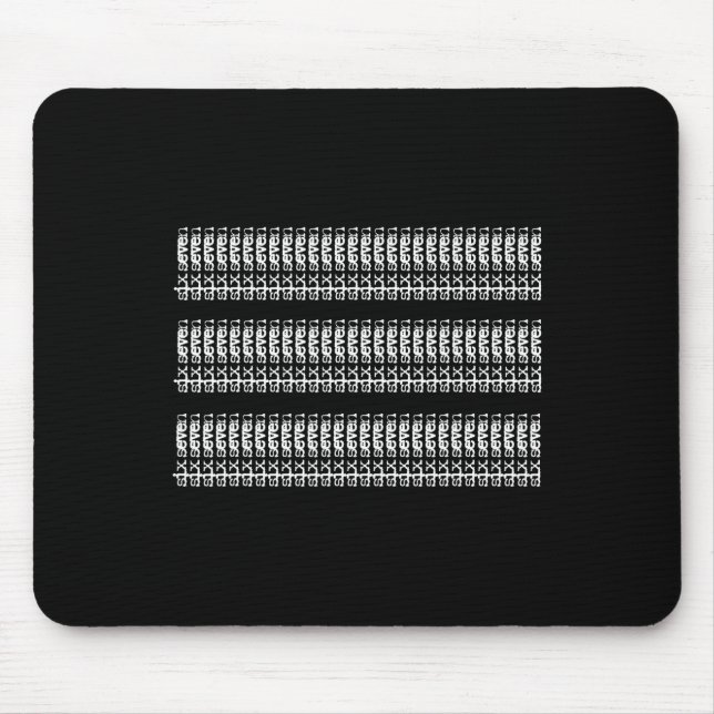 Subtle 67 Six Seven Brainrot _4  Mouse Pad (Front)